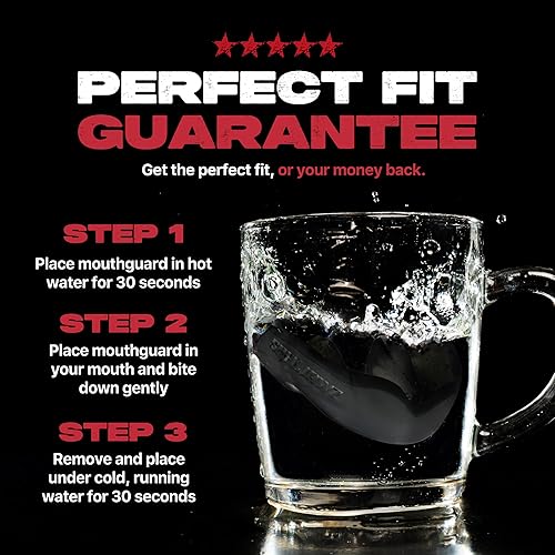 Miniatura 10 de SAFEJAWZ Protector bucal delgado para adultos y jóvenes con estuche para boxeo, baloncesto, lacrosse, fútbol, artes marciales, hockey y todos los