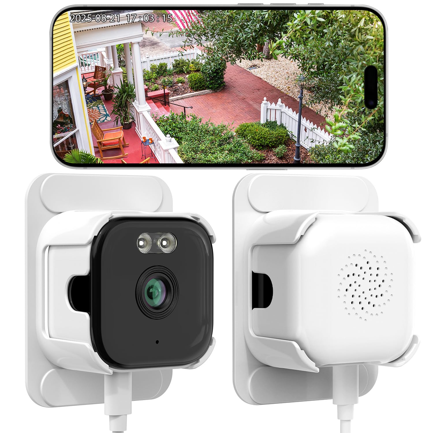 YUOIOYU 3MP 2K Window Camera, Indoor Cameras for Home Security with Full Color Night Vision, Smart Person & Motion Detection, 2-Way Audio, Siren, 2.4GHz & 5GHz WiFi Camera, Easy & Quick Installation