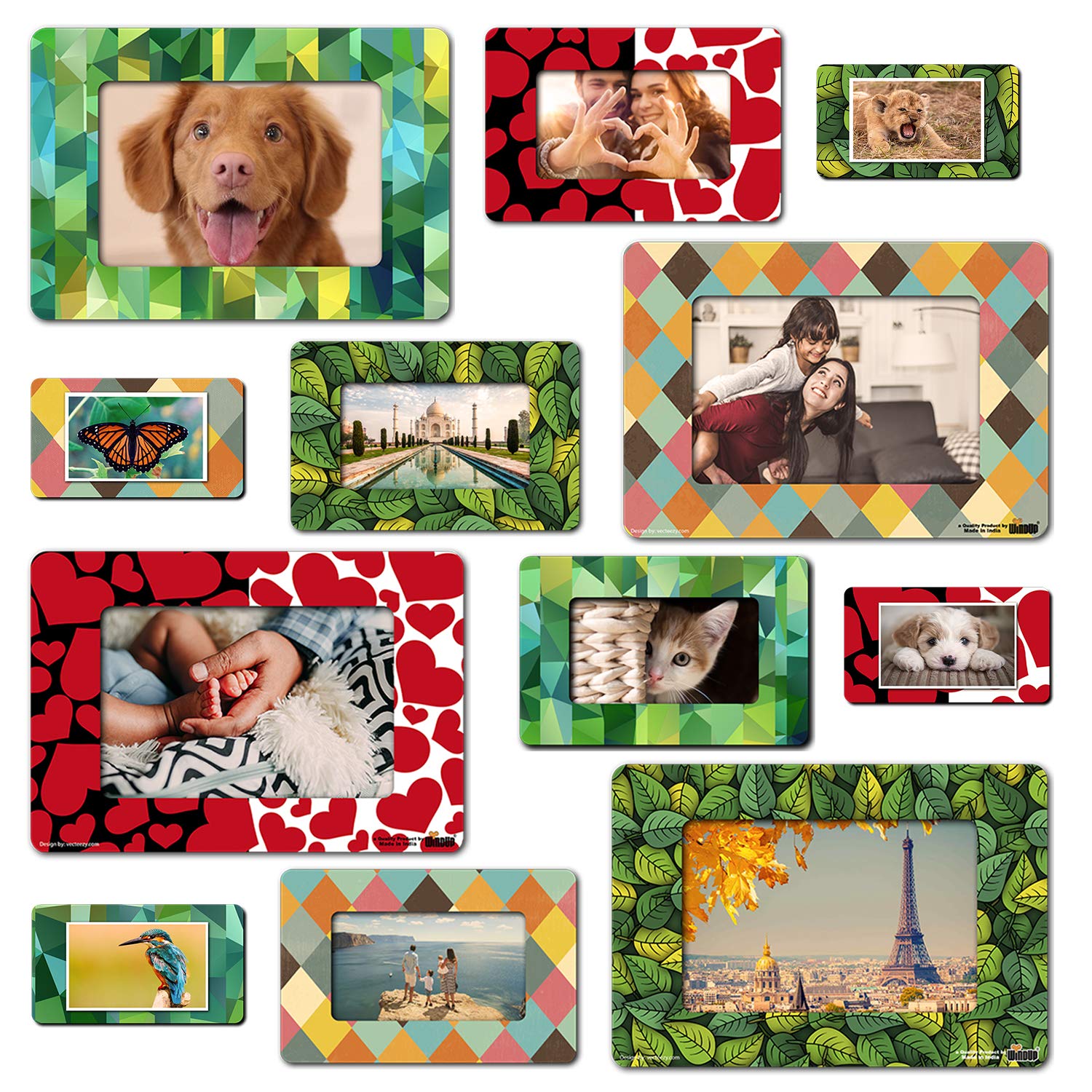 Buy Windup Fridge Photo Frame Set (Love) 12 Frames per Set