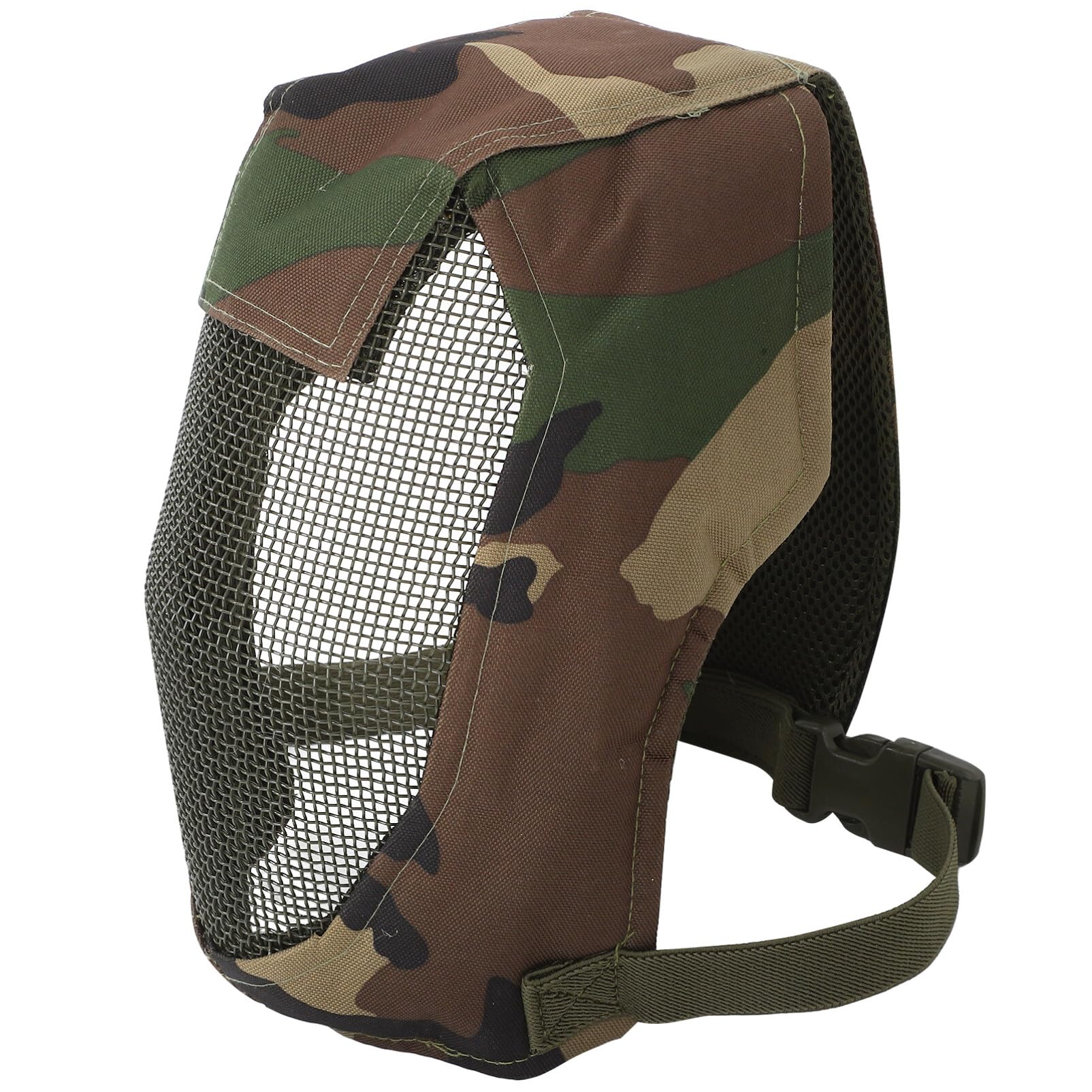 Milisten V3 Metallnetz Vollgesichts Fechtmaske mit Mesh Design und Verstellbarem Stahlrahmen Atmungsaktive Schutzmaske für Outdoor Fechtsport und Wettkampf