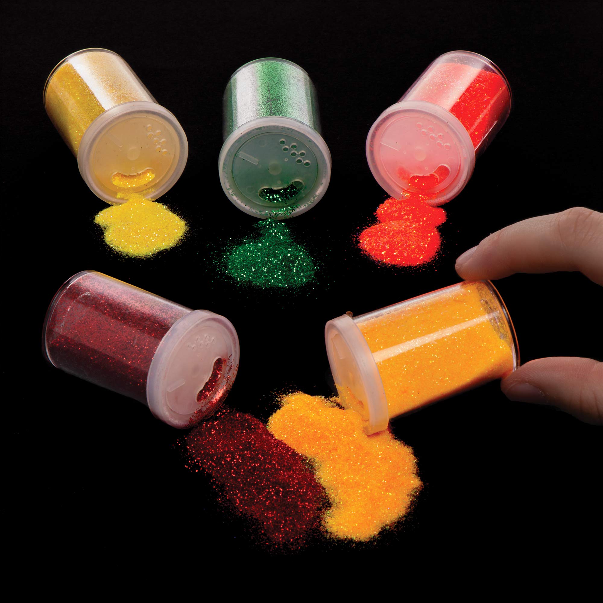 Baker Ross Distributeurs de Paillettes d’Automne (Paquet de 5) - Loisirs créatifs d'automne et d'hiver pour Enfants AW835