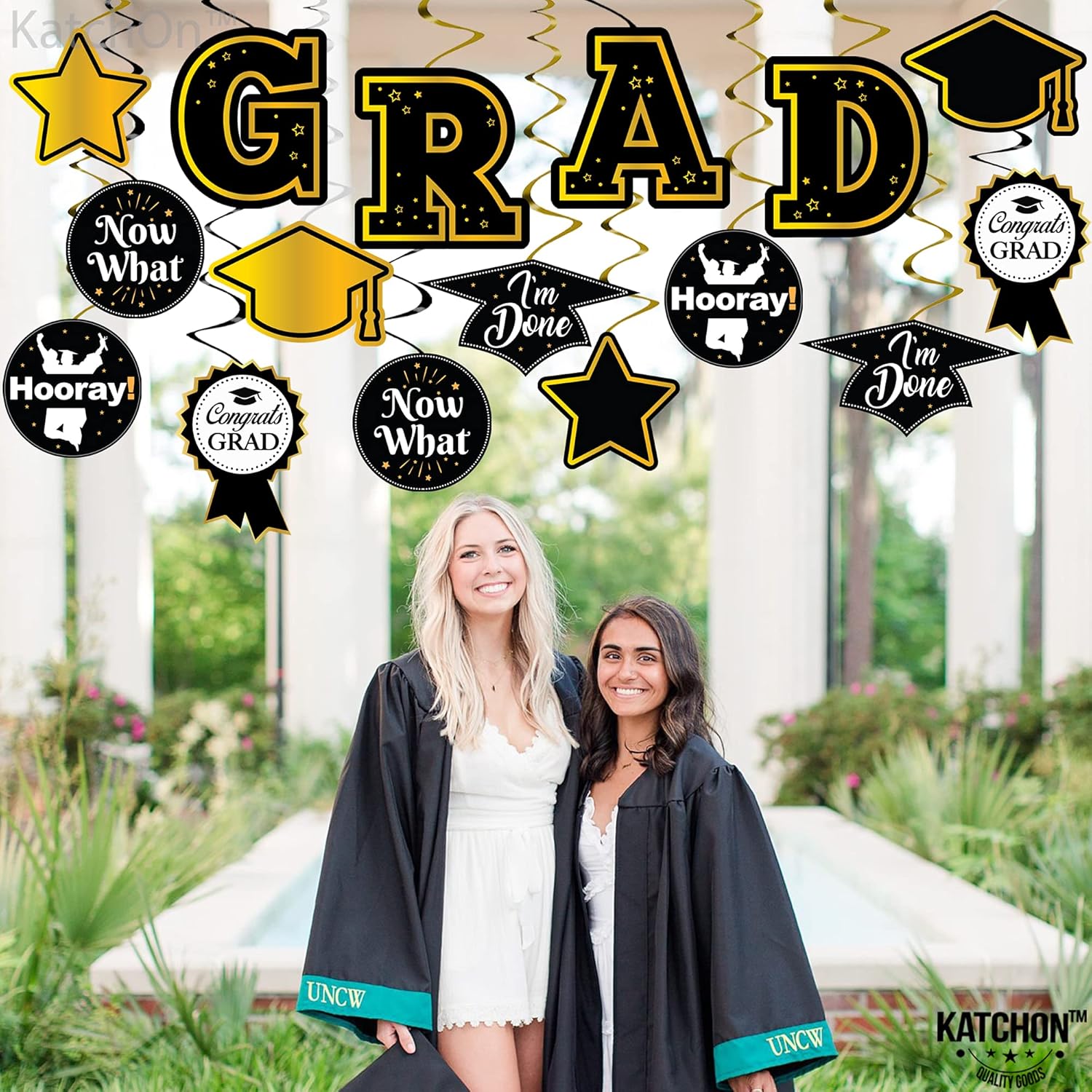 KatchOn, Graduation Hanging Swirls Decorations - Pack of 35, No DIY
