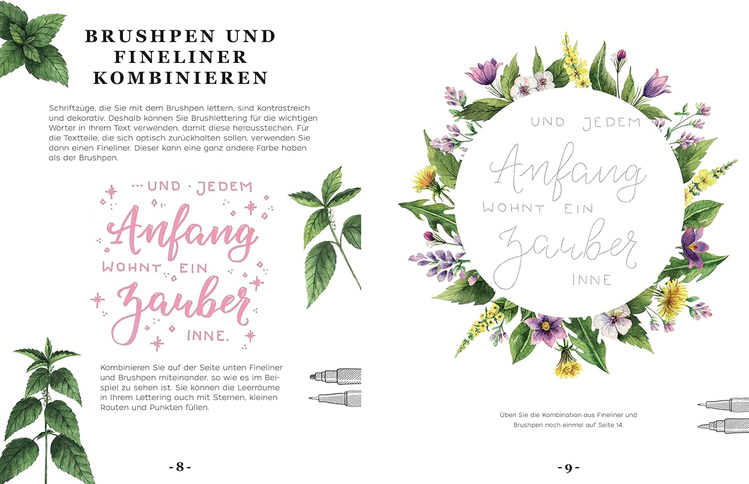 Handlettering Design Paper Block Cottage Dreams A5: 75 feste Motivpapiere A5 in 25 floralen Designs. Mit Handlettering-Grundkurs - Image 5