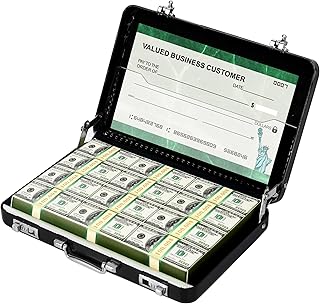 Money Box for Cash Gift, Money gifts birthday, Money Gift Wedding, Vouchers for Giving Away Birthday, Money Gifts Packaging Made of Aluminum with Snap Lock Children Send as Travel Vouchers, Black