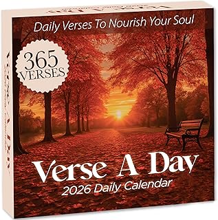 2026 Verse A Day Bible Calendar | 365 Christian Verses from the NIV Bible to Inspire Your Daily Devotional, Positive Motivational & Inspirational Daily Verses for Men & Women to Inspire Your Walk With God