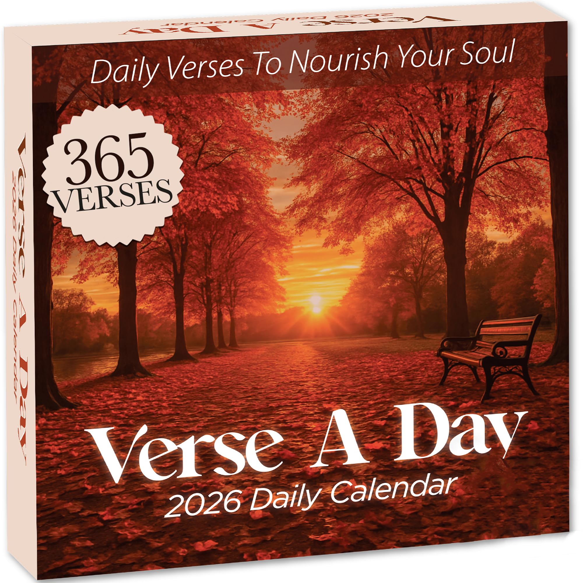 2026 Verse A Day Bible Calendar | 365 Christian Verses from the NIV Bible to Inspire Your Daily Devotional, Positive Motivational & Inspirational Daily Verses for Men & Women to Inspire Your Walk With