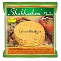Shubhashree Whole Wheat Garlic Khakhra (180g x 4 Pkts) | Made with Sunflower Oil