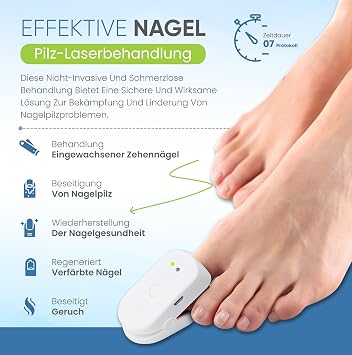 Med-Fit Nail Fungal treatment - This nail Laser uses German made laser diodes for a fast effective and powerful treatment of nail fungal infections