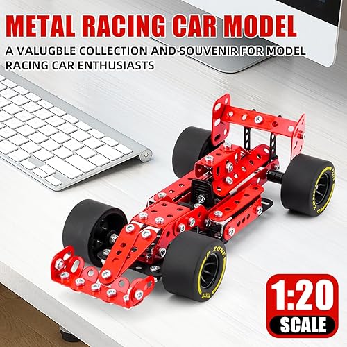 Miniatura 4 de Kits de modelos de metal para autos de construcción, juguetes de construcción STEM para niños de 8 a 12 años, juegos de erectores a escala 120,