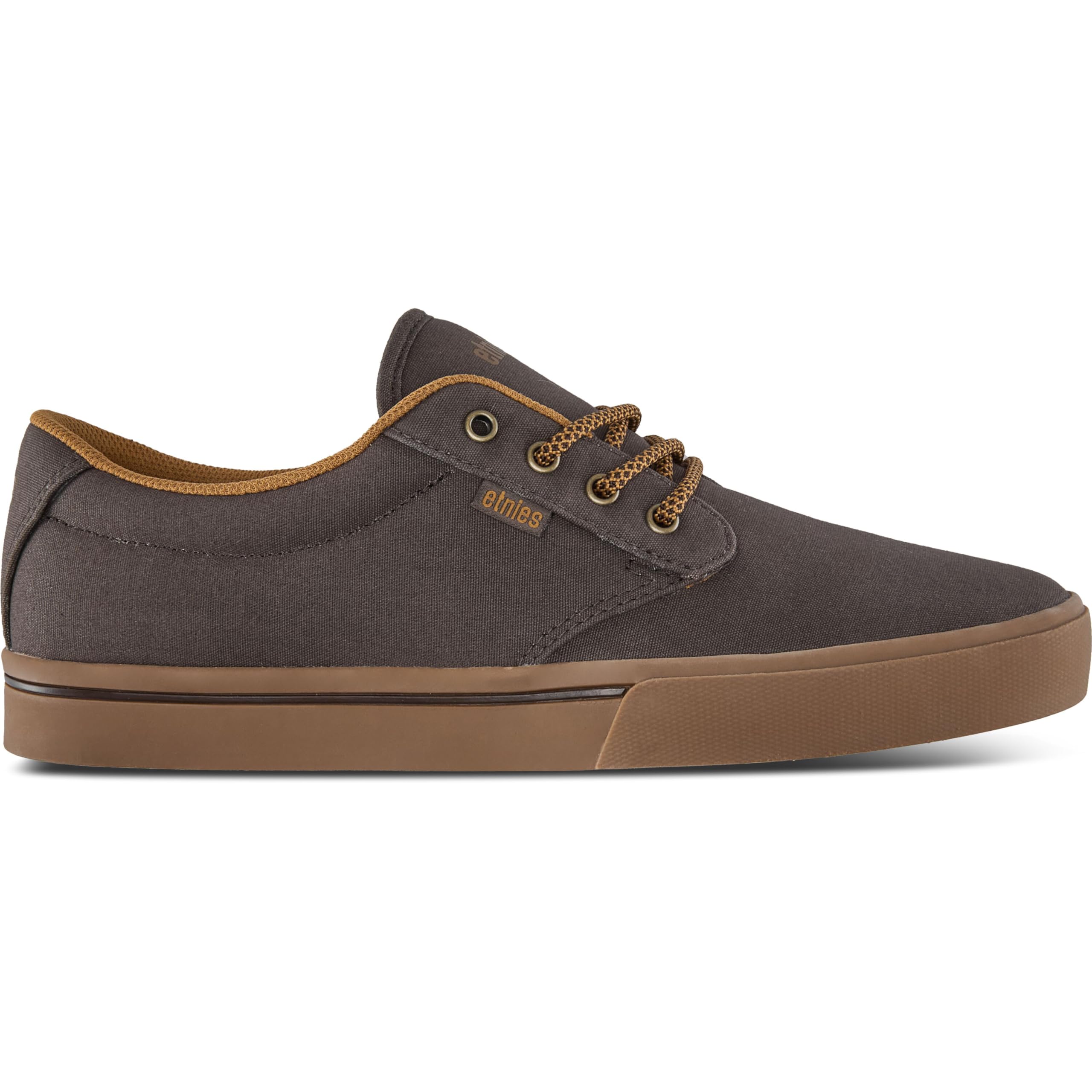 Etnies Jameson 2 Eco - Performance Skate, Construcción Reforzada, Confort Acolchado, Zapatillas Diarias - Brown/Beige/Gum - 45.5