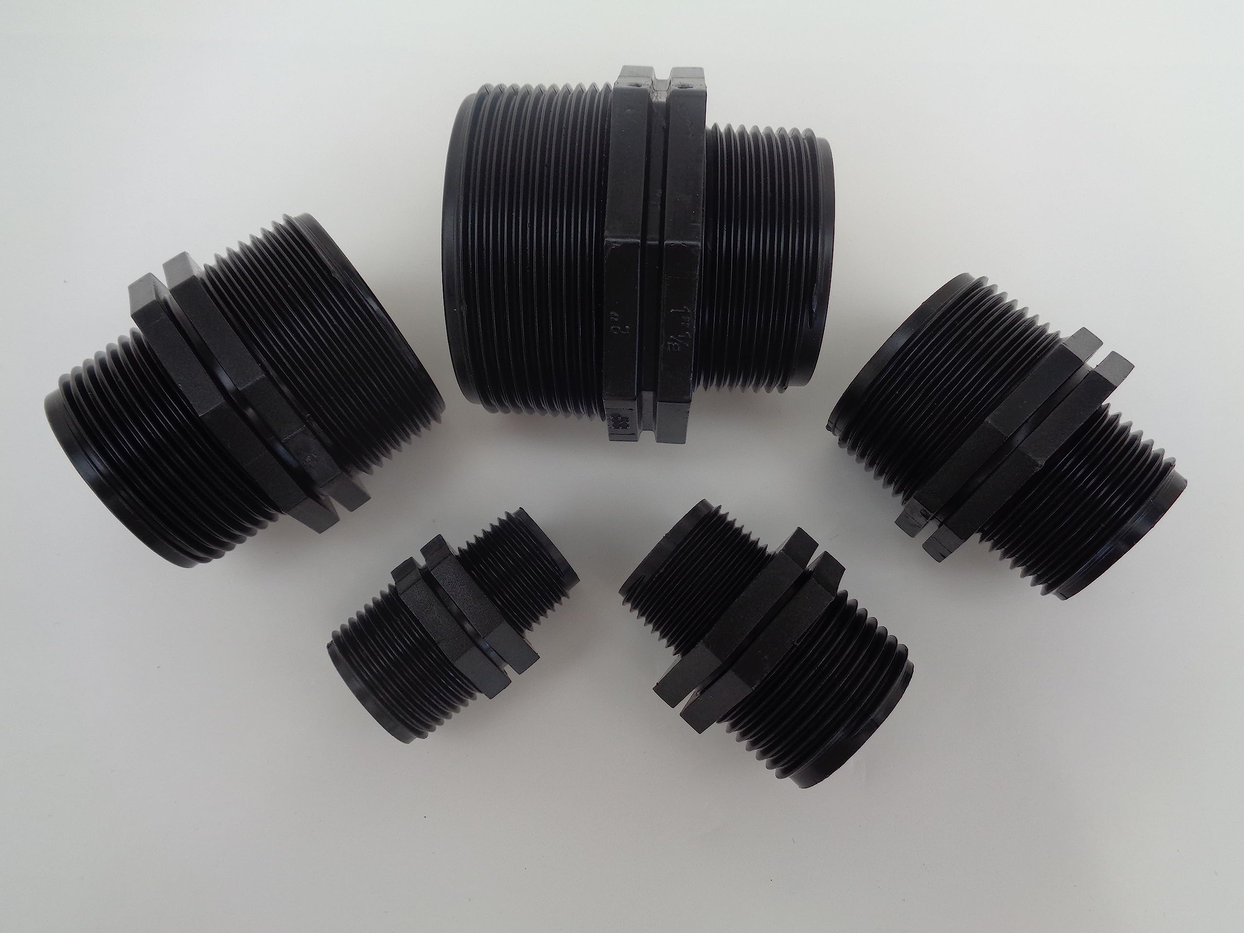 Hexagon Reducing Nipple Water Fitting Polypropylene BSP Fish Pond Choose Size (1 1/4" x 1" BSP)