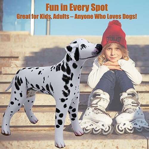 Miniatura 50 de Jet Creations Caballo inflable de 38 pulgadas de largo x 30 pulgadas de alto, juguete de animales inflables de color marrón dorado para niños a