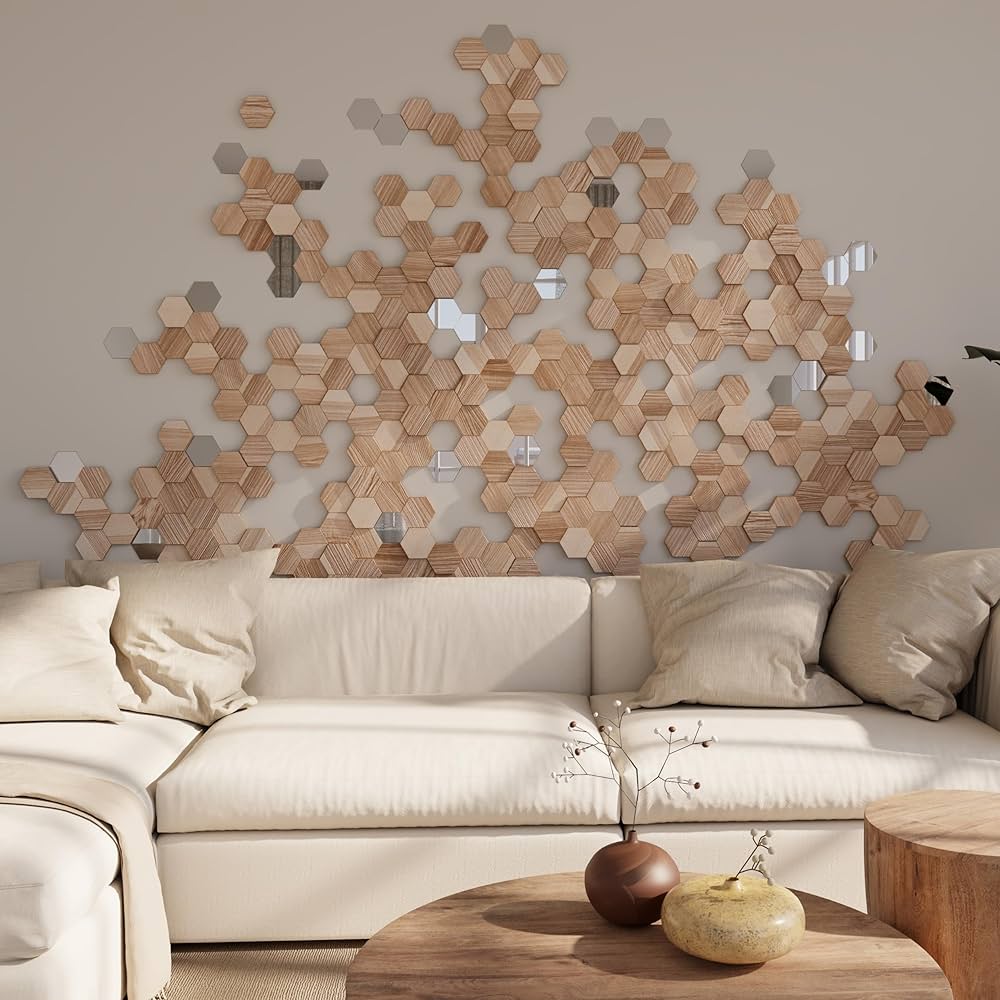 ミッドセンチュリー　BIMACULATED DUCK　木製８角ペンタゴン額壁掛け LEDライト付 シャンデリア ブラック 黒 8灯 アイアン