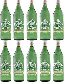 Mountain Valley Spring, Sparkling Water White Peach, 33.81 Fl Oz (10-pack)