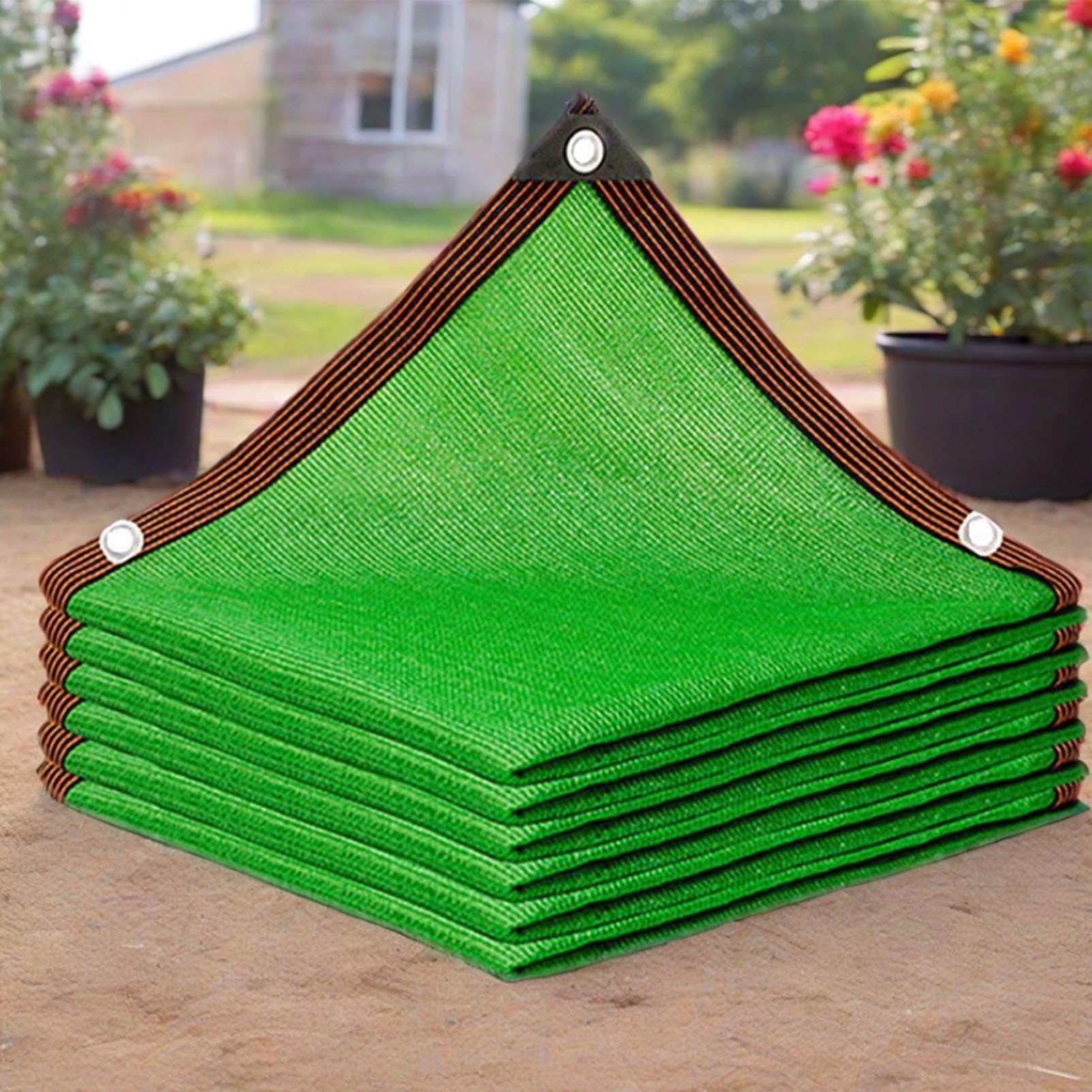 Malla Sombreo Verde 80% Red de Sombra de Jardín Resistente a los Rayos UV Paño de Sombreadora para Planta y Balcón Toldos para Patio Exterior