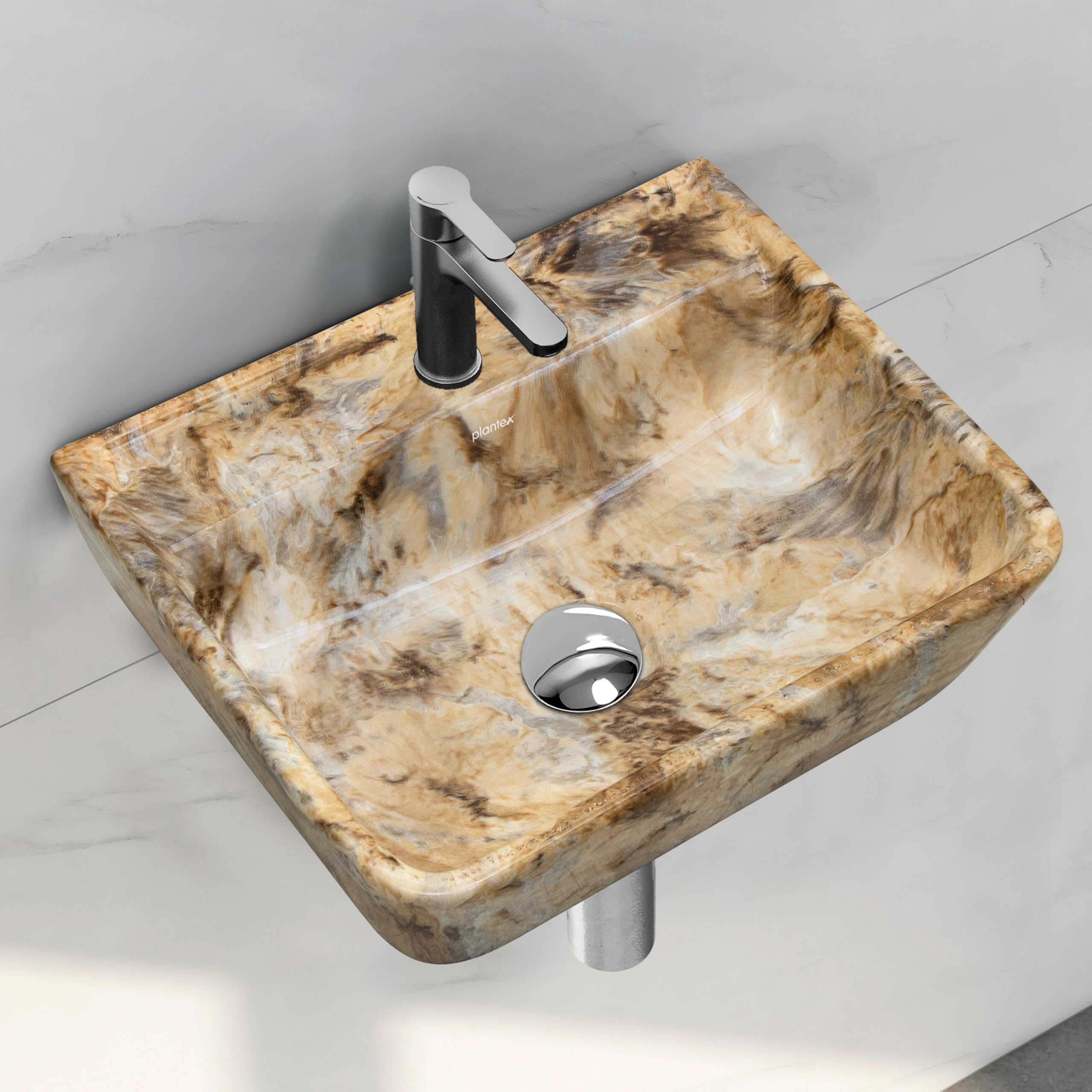 Plantex Ceramic Wash Basin - Black -13