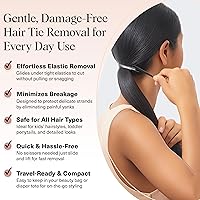 Vista 3 de Kitsch Herramienta de corte de ligas elásticas para el cabello, suave, sin tirones, para bandas elásticas fáciles para depilación Cortador