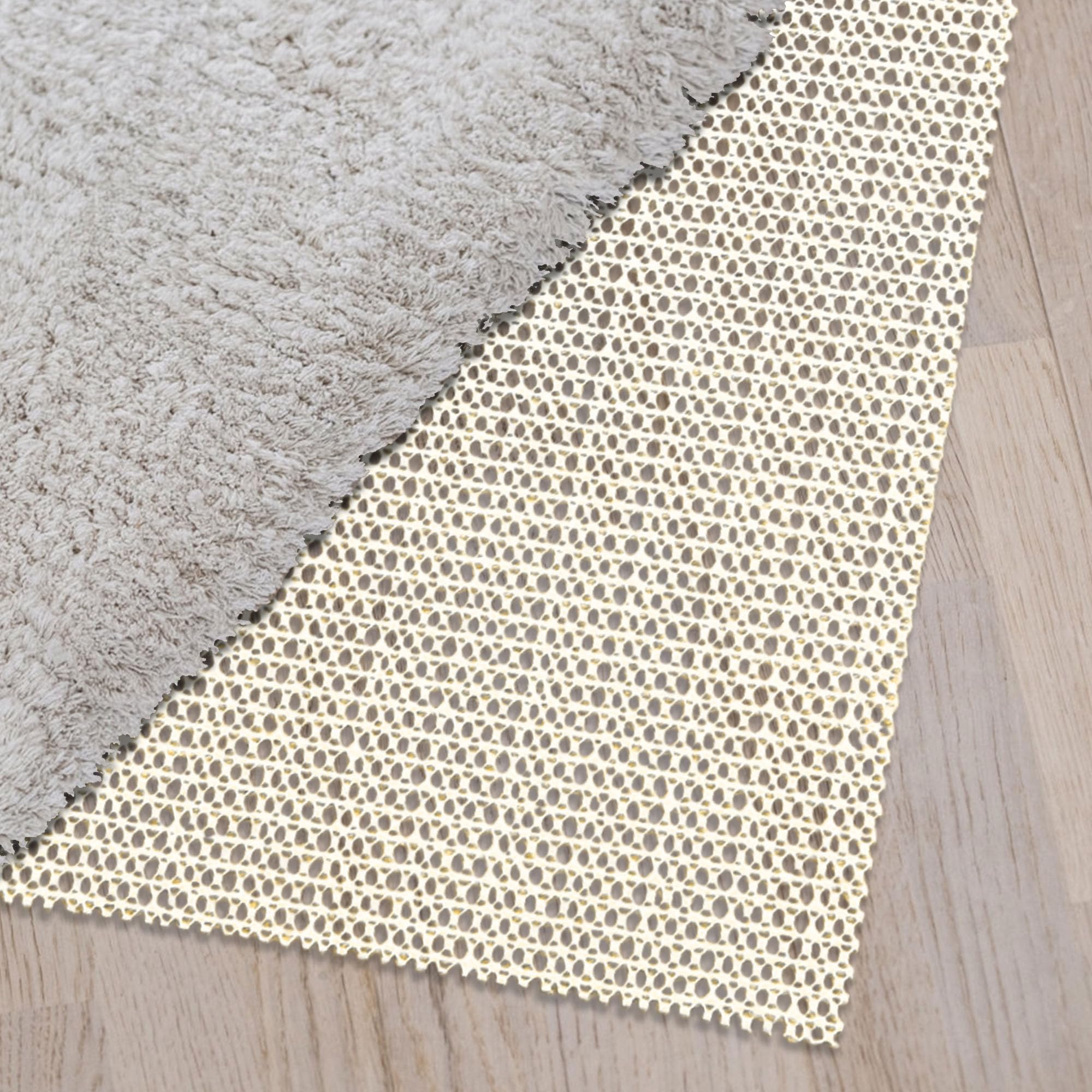 Sottofondo Antiscivolo 185 x 190 cm Antiscivolo Sotto Tappeto per Moquette Ritagliabile per Tappeti, Tovaglie, Auto, Pallet, Scaffale, bianco