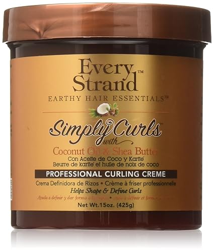 Every Strand Simply Curls - Crema para rizos de aceite de cocokarité, 15 onzas