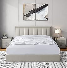 King Fitted Sheet Only Premium 600 Thread Count King Fitted Sheet, 100% Cotton Fitted Sheet King Size, Soft Fitted/Bottom Sheets, 16” Deep Pocket Fitted Sheet, White King Fitted Sheet Only