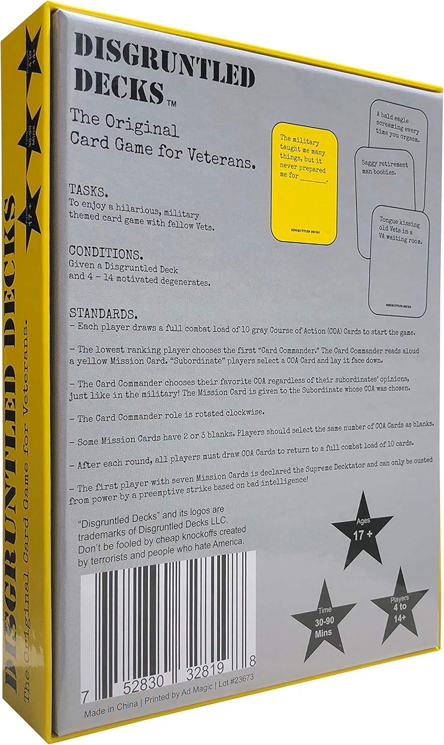 The Original Military Party Card Game for Veterans - Veteran-Themed Deck
