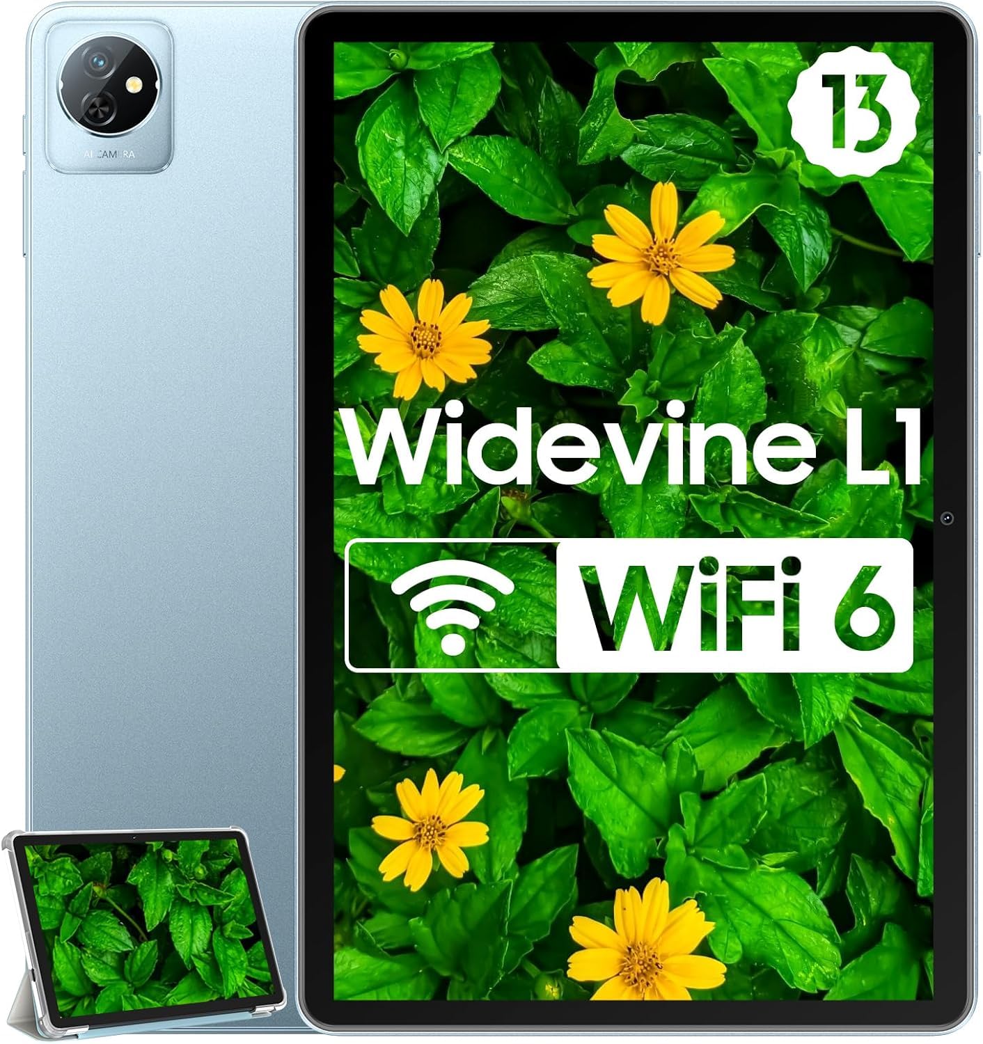 Blackview Tab 30 WiFi Android 13 Tablet 10 Pollici 64GB+6GB,WiFi 6,Quad-Core,5MP+2MP, 5100mAh,2 Speaker,BT/OTG/Type-C Blu