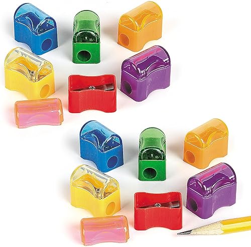 288 sacapuntas de color sólido con tapas a granel