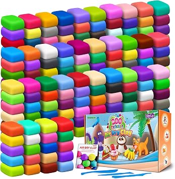 ESSENSON Air Dry Clay, 200 Colors, Ages 3-12