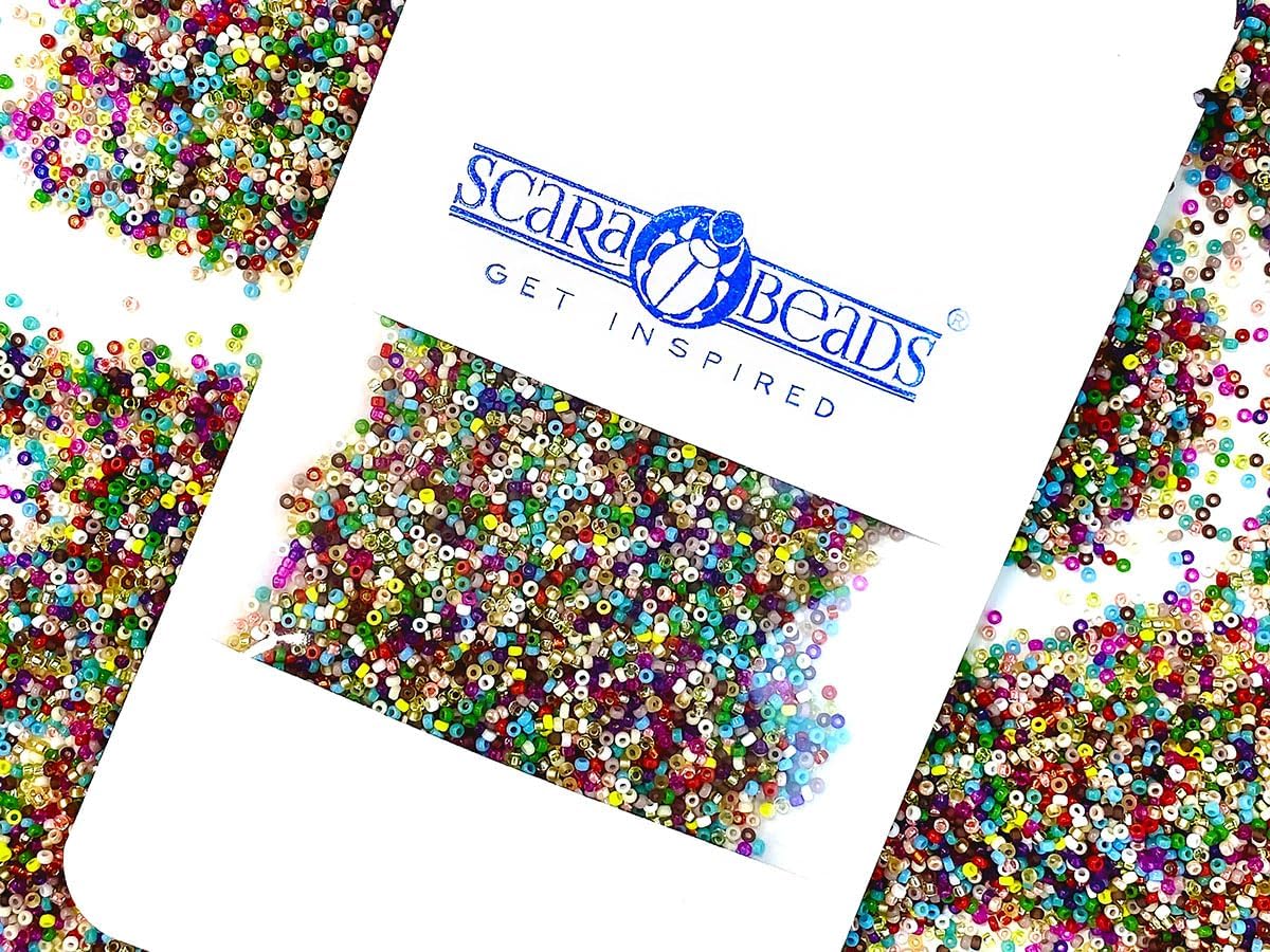 20 g Seed Beads 15/0, Miyuki Japanese Beads, Mix 5