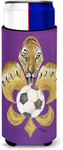 Vista 189 de Caroline's Treasures 8137LITERK Mardi Gras Fleur de lis Nation Botella de vino Hugger Botella Enfriador de Frigorífico Funda Abrazador Lavable a