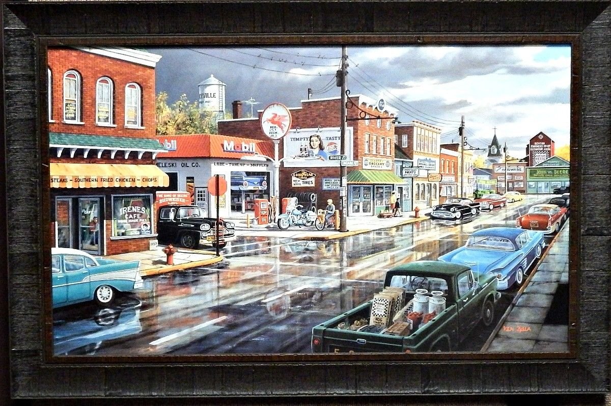Amazon.com: WildlifePrints Ken Zylla Reflections of Main Nostalgic
