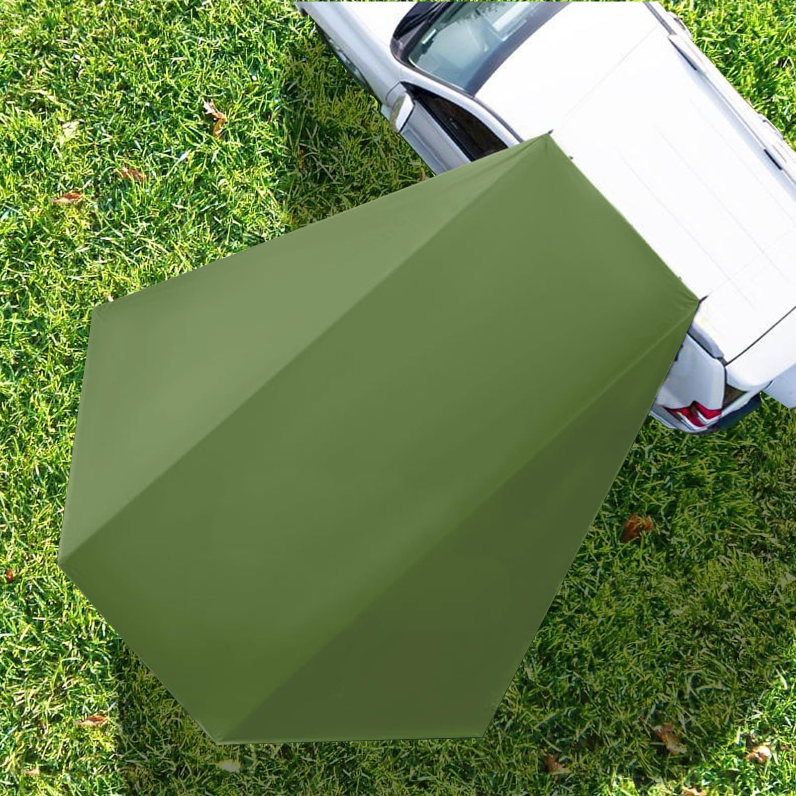 Auvent et voiture Tente de hayon universelle 280 * 380 cm, auvent de caravane et camping-car, pare-soleil pour voiture, van, camion (Vert)