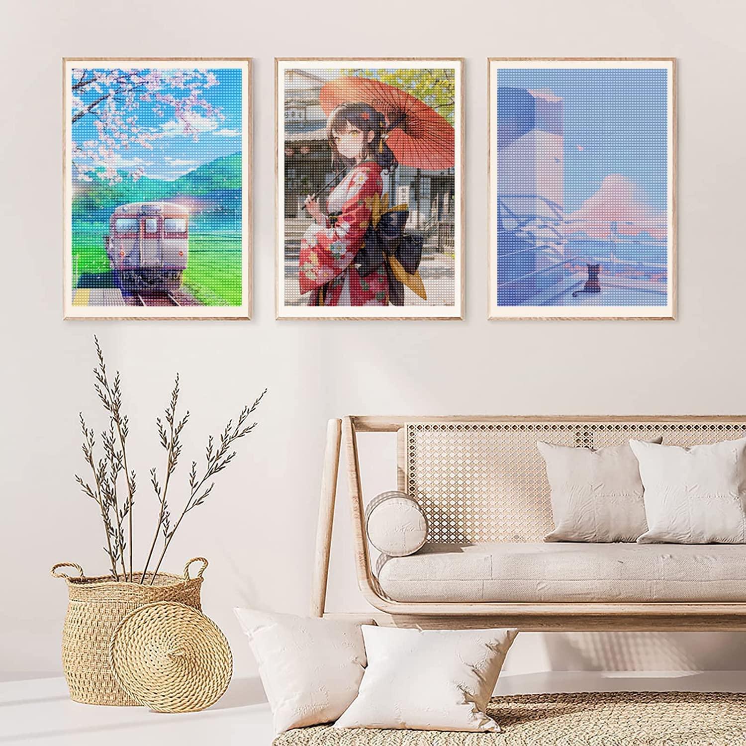 Amazon | ダイヤモンドアート キット 40*30cm 5D モザイクアート 風景