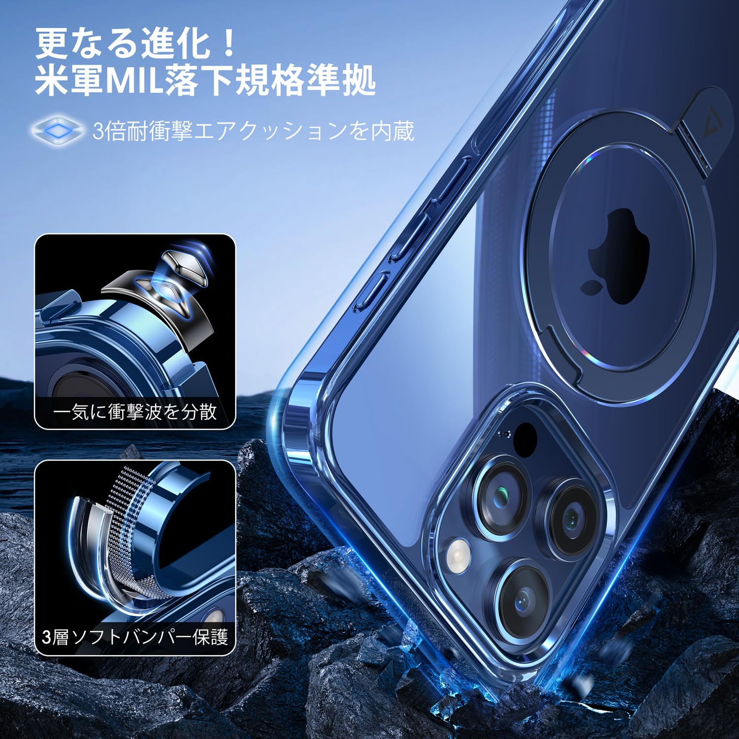 Amazon.co.jp: 【Magsafe対応・チタン製スタンド】Alphex iPhone 15