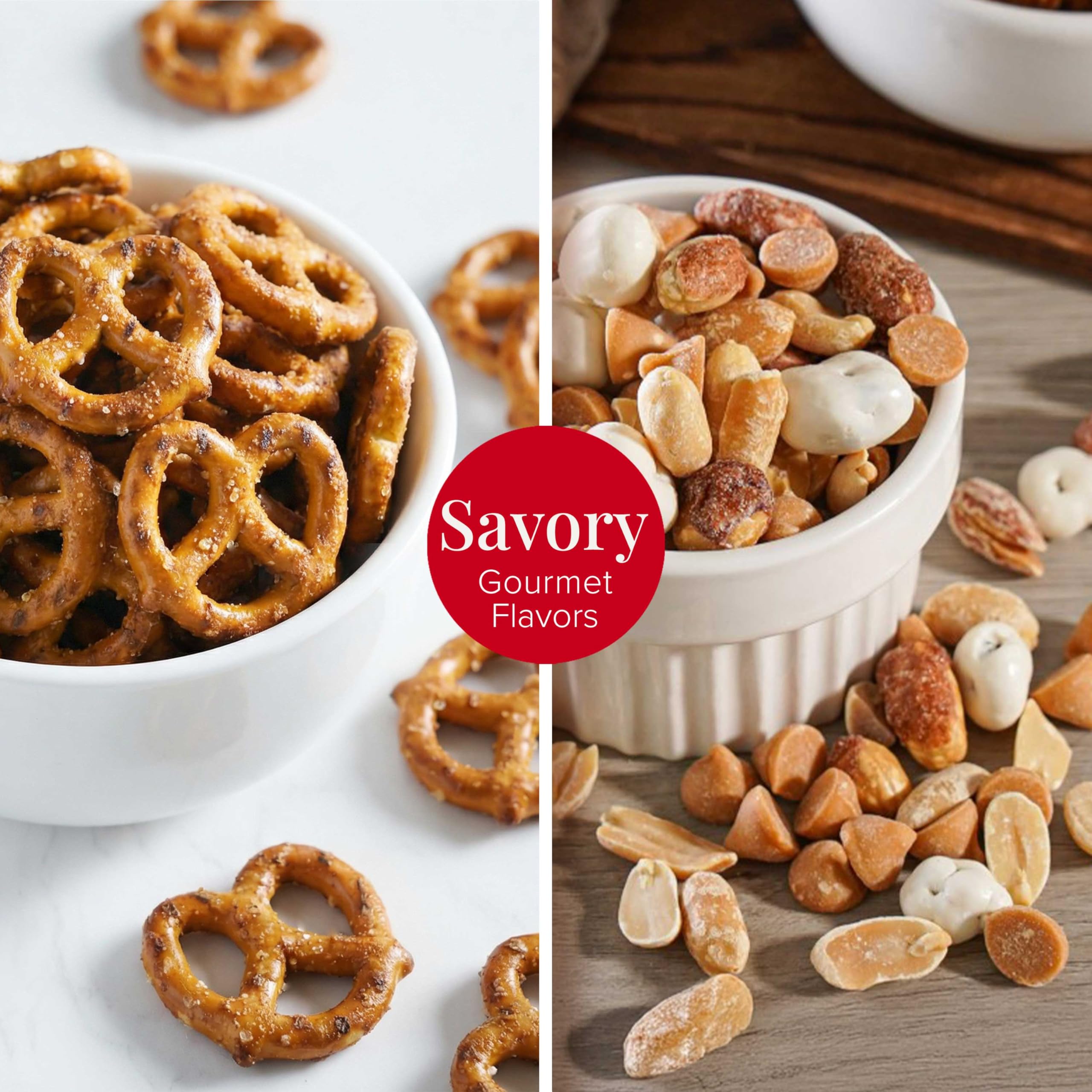 Broadway Basketeers Gourmet Easter Gift Basket for Women, Men, Families, Savory Snacks, great gift for Easter, Spring and Birthdays: Basket with Bow