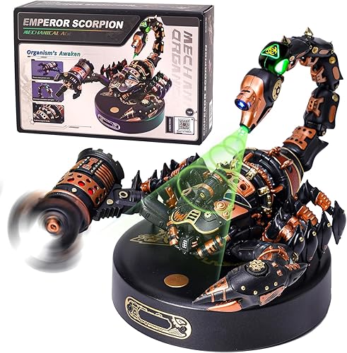 Regalo para hombres, adolescentes, ingenieros, aficionados, modelo mecánico de plástico ROBOTIME MI04 para construir, kit de modelo emperador