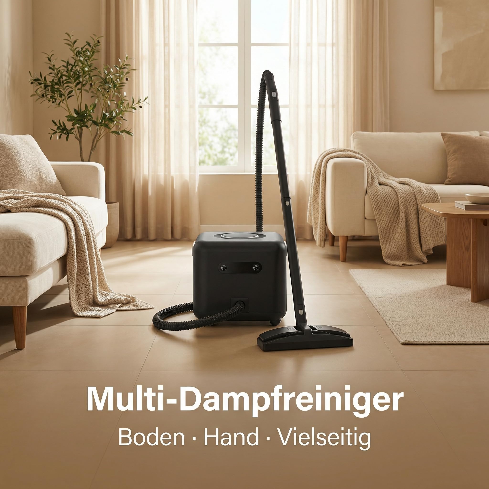 Dampfreiniger Multifunktion 1500W – 4 Bar Hochdruck Dampf, Schnelle Aufheizung, 21 Zubehörteile, Lange Laufzeit, Für Boden, Bad, Küche, Teppich & Auto – Chemiefreie Tiefenreinigung