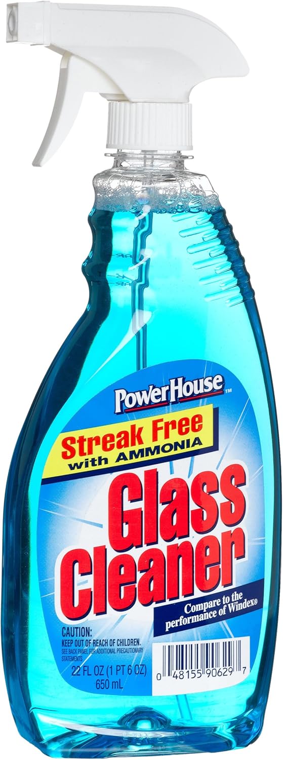 Powerhouse Glass Cleaner Trigger Spray, 22 oz Health