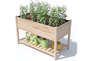 Gotland 47" Raised Garden Bed for Backyard Veggie Gardening