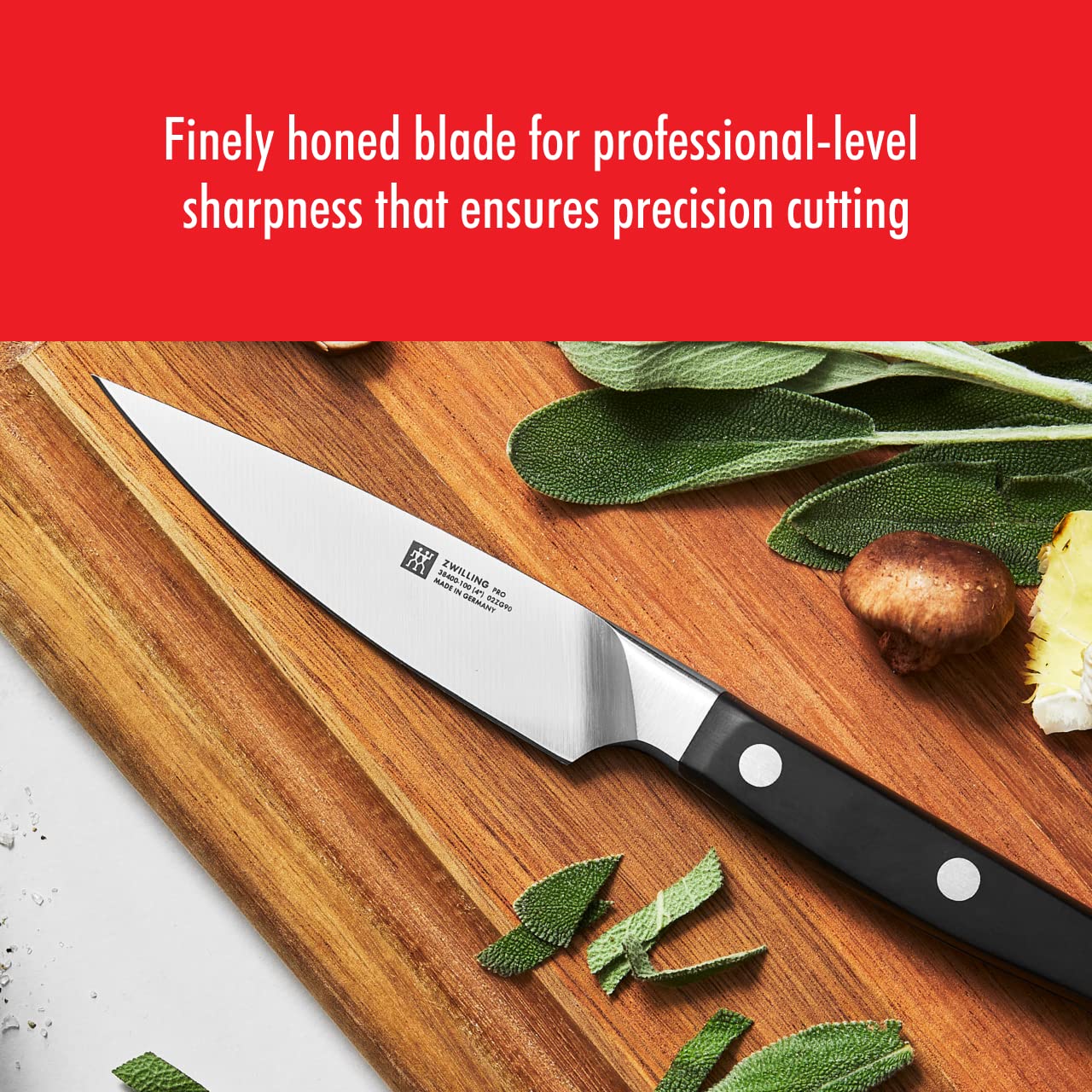 ZWILLING Pro - Juego de cuchillos (10 piezas, con barra magnética de acero inoxidable de 44,5 cm)