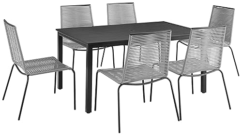 Crosley Furniture Fenton 7-Piece Wicker Outdoor Dining Set for 6,