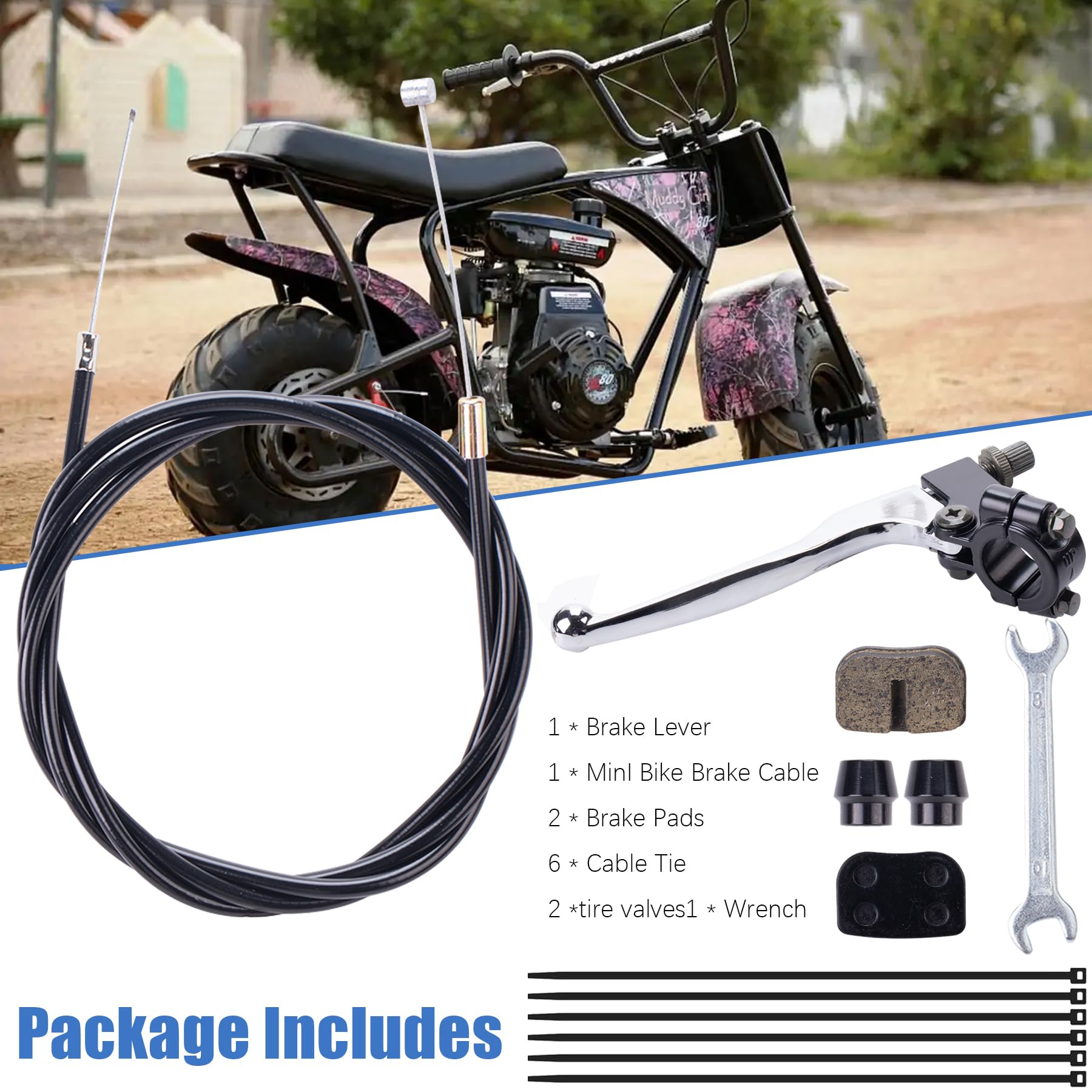 Motovox Mbx10 Monster Moto 80 Throttle Cable Coleman Ct100u Brake