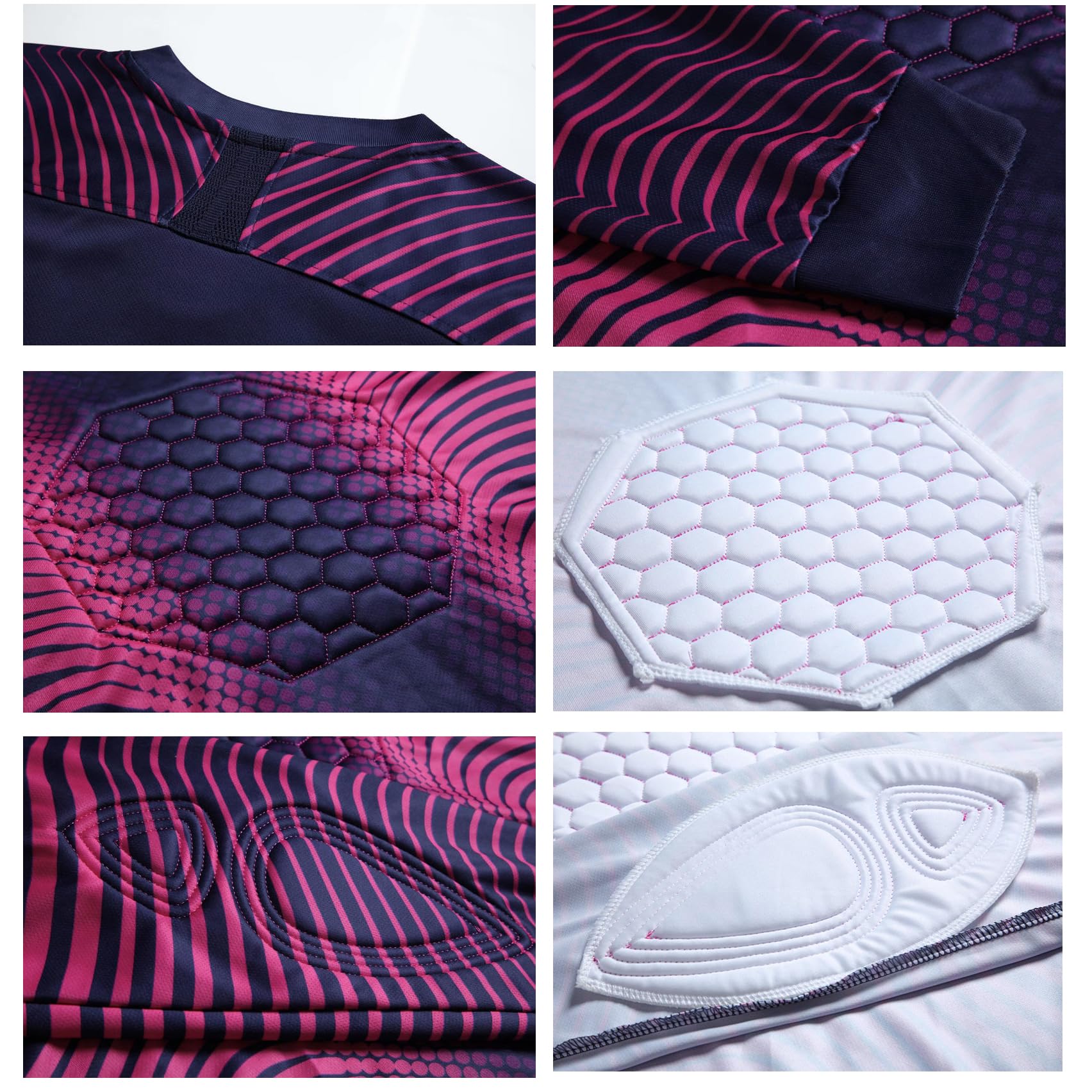 Conjunto de camiseta de portero para adultos y niños, pantalones cortos acolchados y transpirables, camiseta de portero de fútbol, balonmano, entrenamiento, hombre y mujer, equipo de