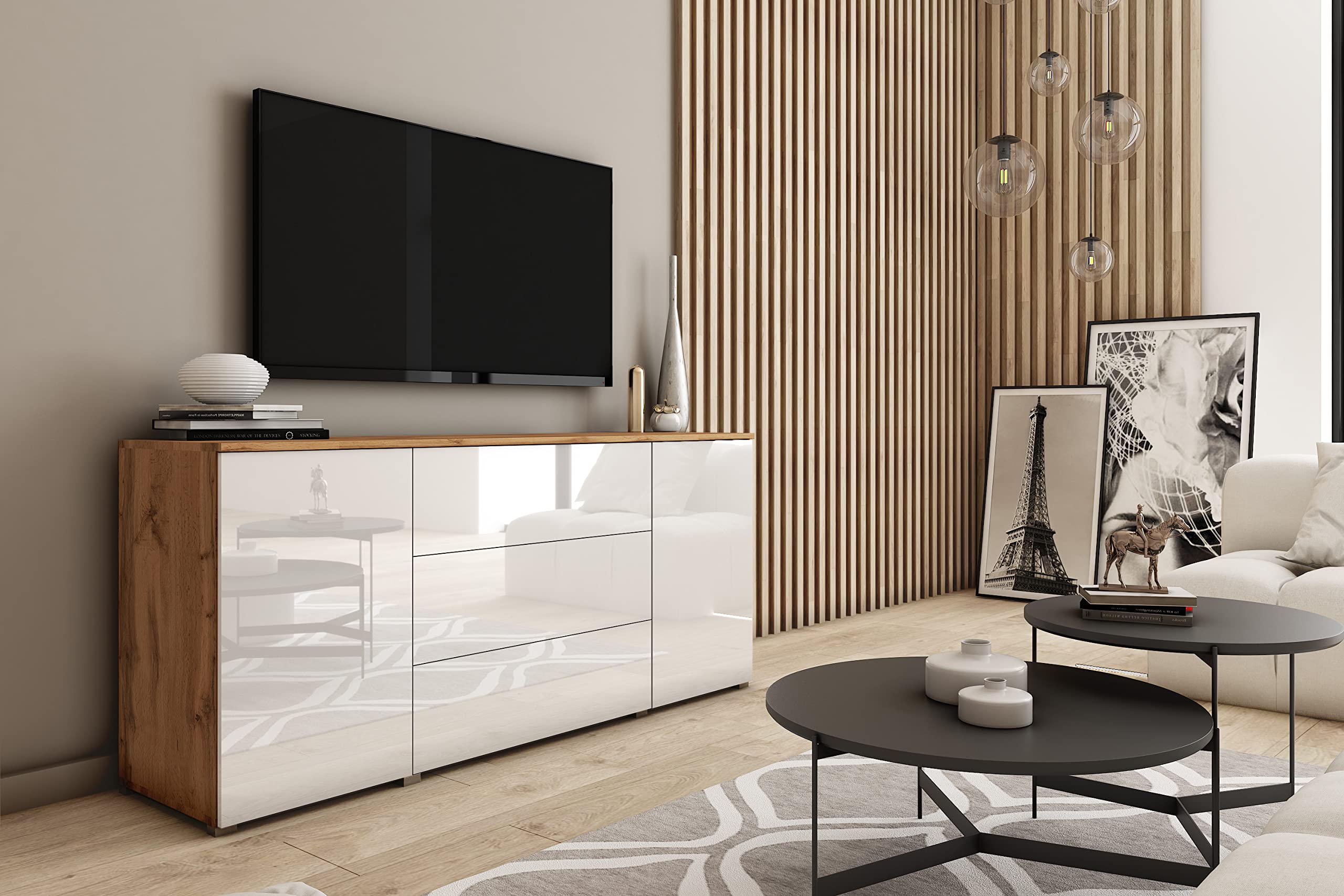 MINIO go for it - Kommode Parma Sideboard 150cm Breit mit dei Schubladen