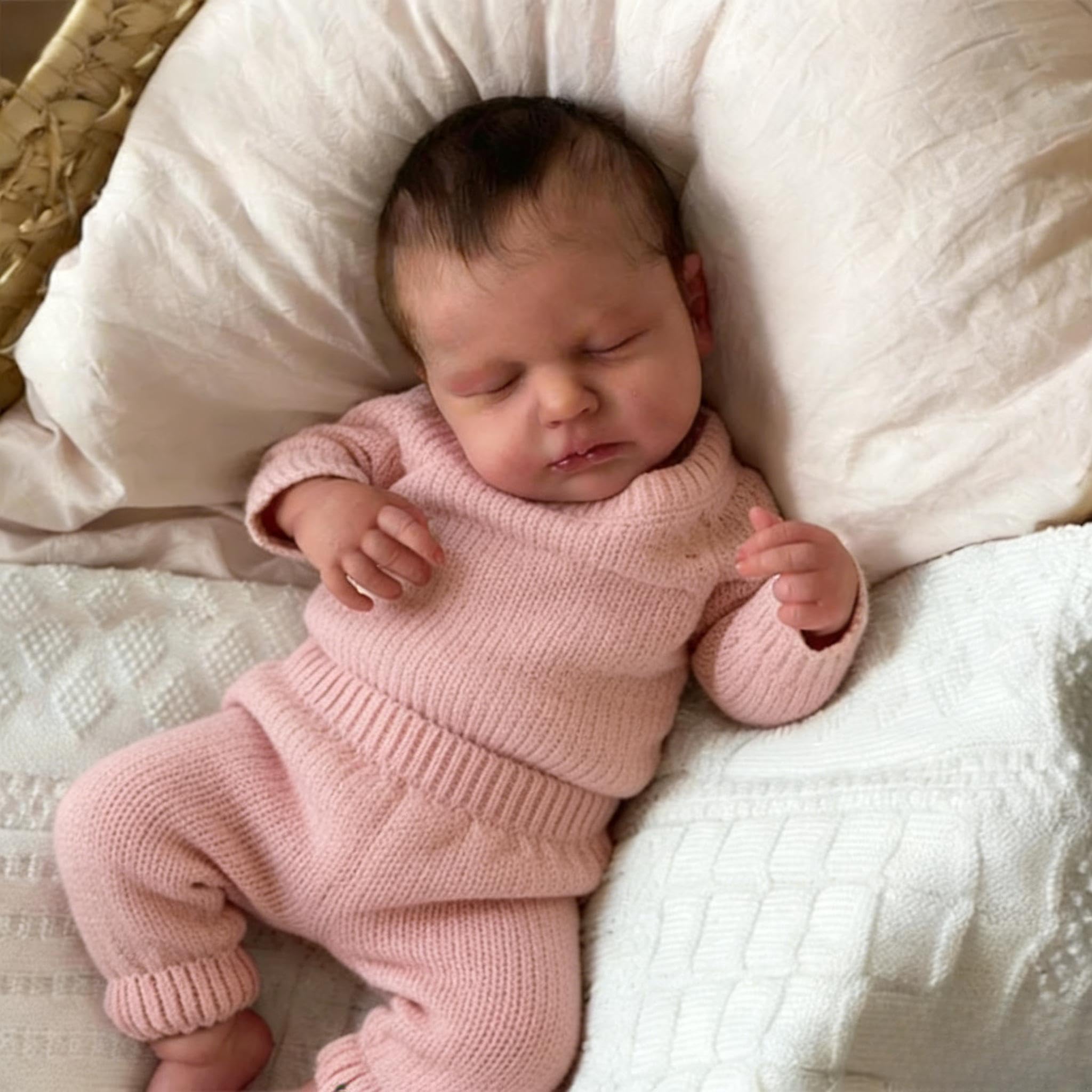 Anano Full Silicone Baby Doll 20 Inch Reborn Baby Dolls Silicone Full Body Girl, Realistic Babys Doll Lifelike Newborn Babies, Real Life Babys Reborn Dolls with Accessories