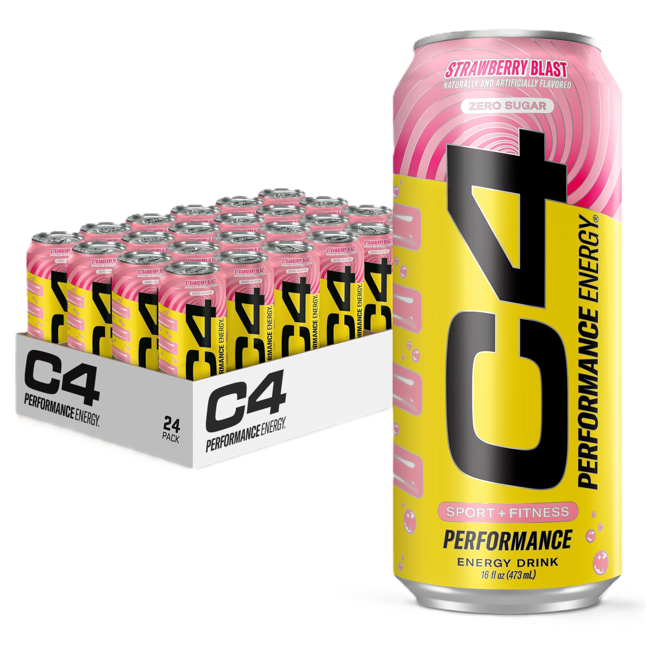 Amazon.com : C4 Performance Energy Drink | Strawberry Blast | Zero