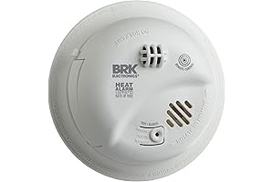 First Alert Wireless Heat Detector: Hardwired w/ Battery Backup