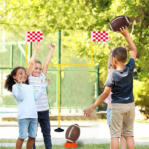 Miniatura 7 de Paquete de 6 mini balones inflables de goma de 9 pulgadas, recuerdos de fiesta, balones de fútbol pequeños de tamaño Peewee para niños, juegos