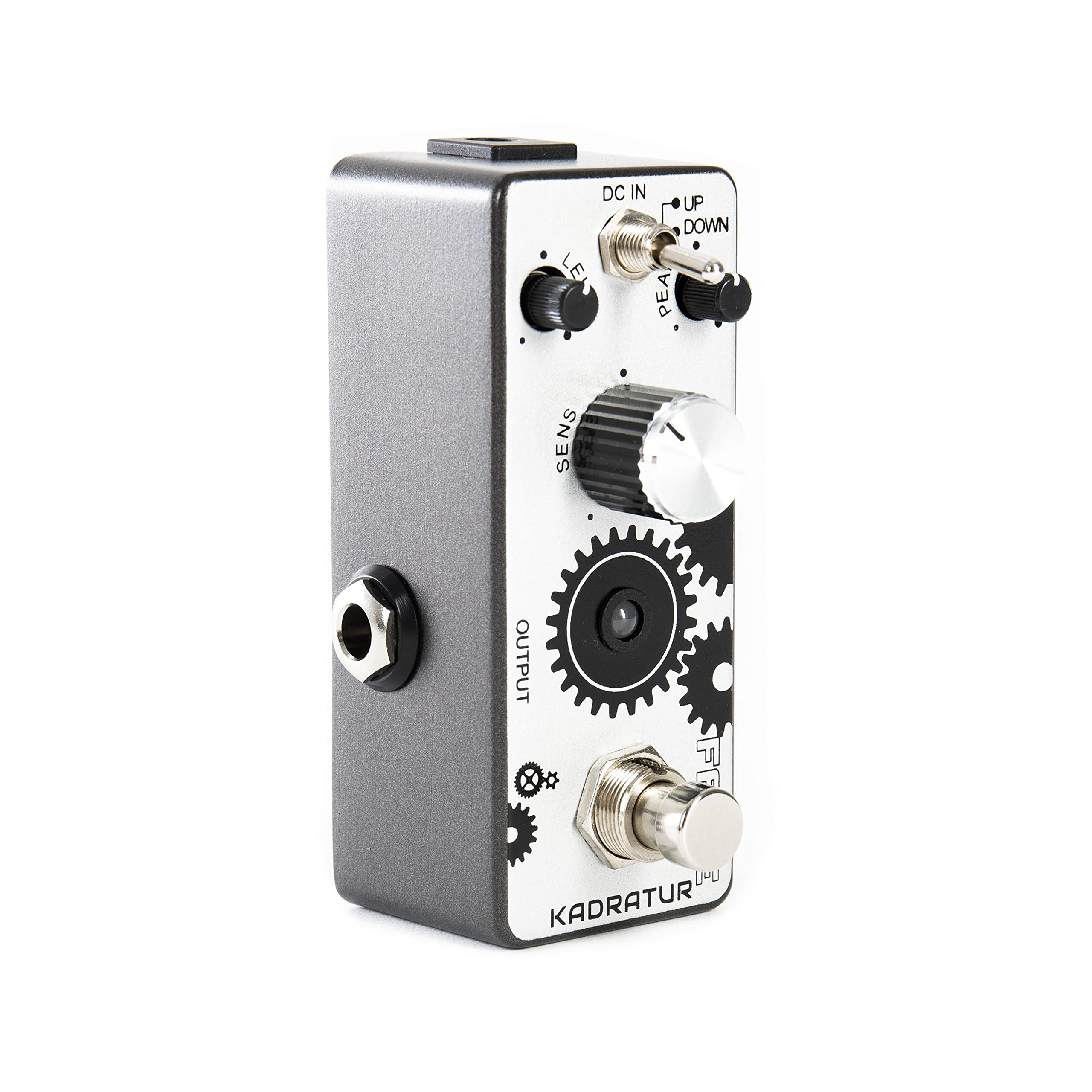 Fame Kadratur Auto Wah, Kompaktes Envelope Filter Effektpedal für E-Gitarre, 1-Kanal, LED-Anzeige, Sens- und Peak-Regler, Up/Down-Schalter, True-Bypass-Fußschalter, Metallgehäuse, 42x93.5x52mm, 0.15kg