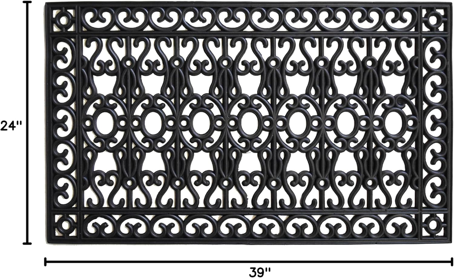 Calloway Mills 103592439 Garrisons Gate Rubber Doormat, 24" x 39"
